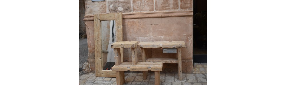Muebles de madera recuperada
